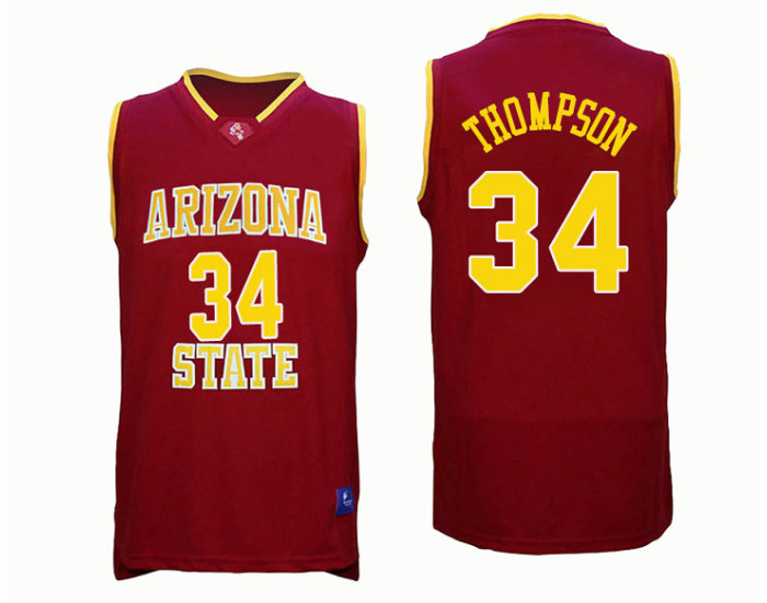 Youth Arizona State Sun Devils #34 Trevor Thompson Replica College Basketball Jersey Red