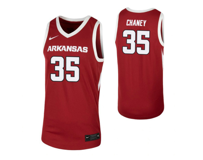 Youth Arkansas Razorbacks #35 Reggie Chaney Cardinal Authentic College Basketball Jersey