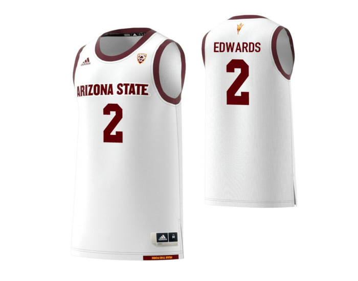 Youth Arizona State Sun Devils #2 Rob Edwards White Replica College Basketball Jersey