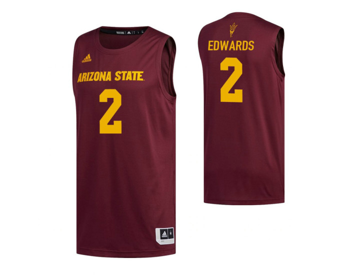 Youth Arizona State Sun Devils 2 Rob Edwards Authentic College Basketball Jersey Maroon