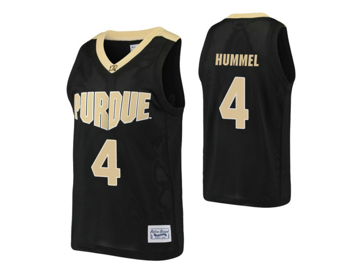 Purdue Boilermakers #4 Robbie Hummel Black Authentic College Basketball Jersey