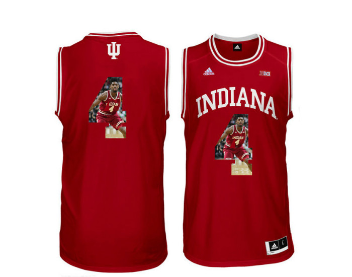 Youth Indiana Hoosiers #4 Robert Johnson Authentic College Basketball Jersey Red