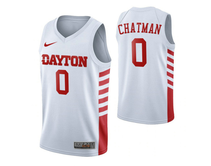 Youth Dayton Flyers #0 Rodney Chatman White Authentic College Basketball Jersey