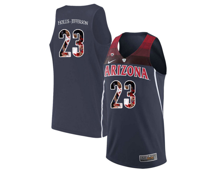Youth Arizona Wildcats #23 Rondae Hollis-Jefferson Replica College Basketball Jersey Navy