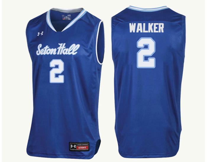 Youth Seton Hall Pirates #2 Jordan Walker Replica College Basketball Jersey Royal