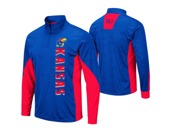 Kansas Jayhawks Royal Bart Windshirt Pullover Jacket