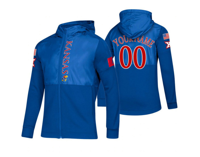Kansas Jayhawks Custom Royal 2019 Sideline Game Mode Jacket