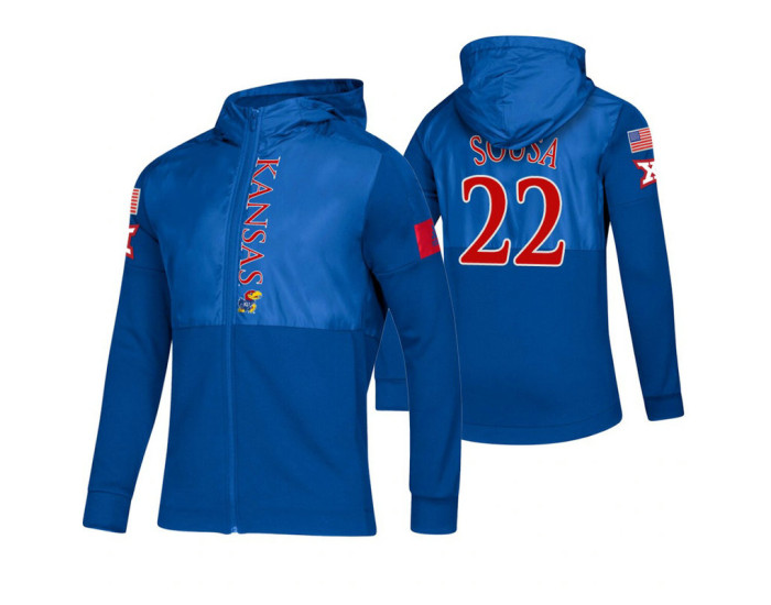 Kansas Jayhawks Silvio De Sousa Royal 2019 Sideline Game Mode Jacket