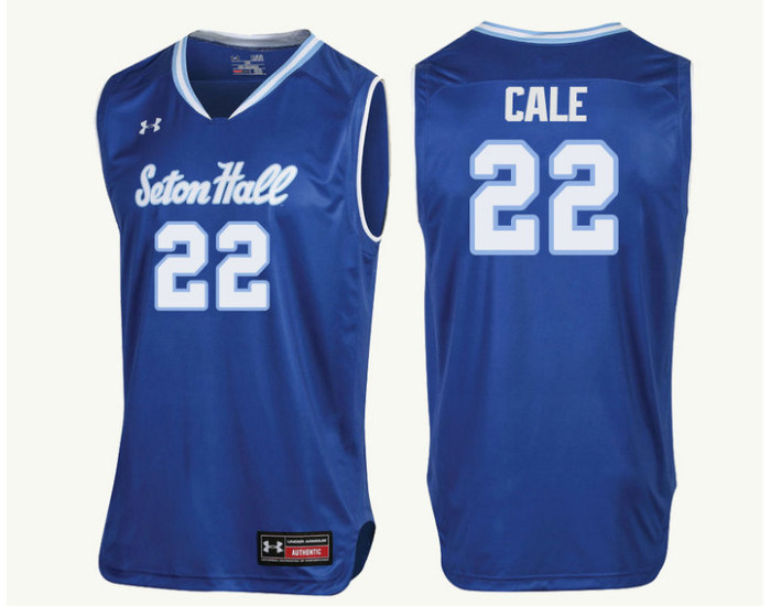 Youth Seton Hall Pirates #22 Myles Cale Authentic College Basketball Jersey Royal