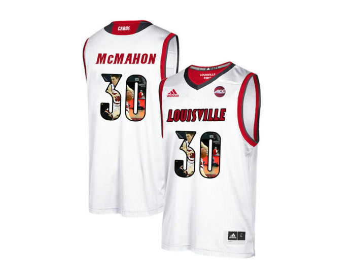 Youth Louisville Cardinals #30 Ryan McMahon Authentic College Basketball Jersey White