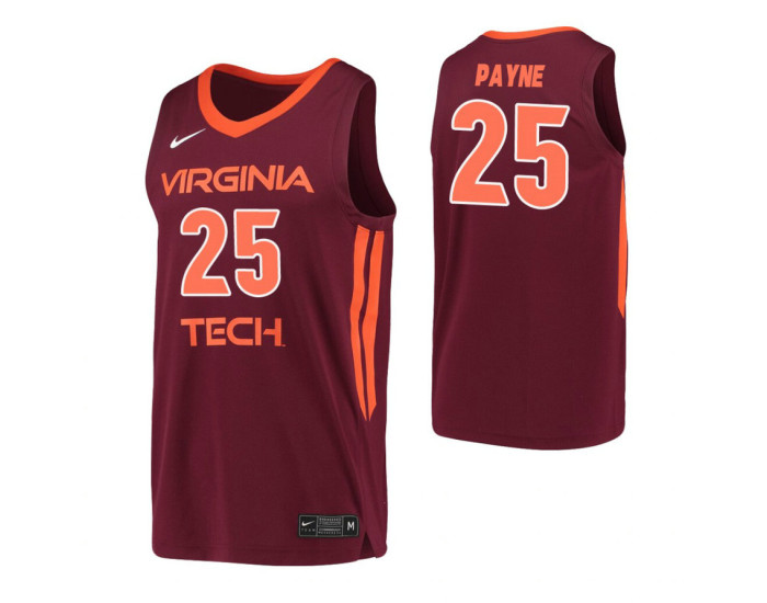 Youth Ryan Payne Authentic College Basketball Jersey Maroon Virginia Tech Hokies