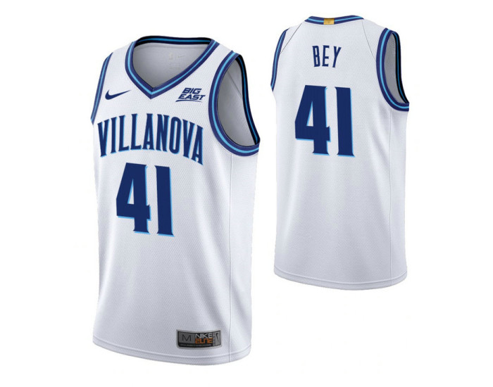 Villanova Wildcats Saddiq Bey White Home Replica College Basketball Jersey