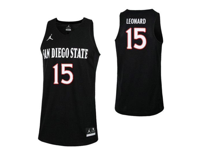 San Diego State Aztecs Kawhi Leonard Authentic College Basketball Jersey Black