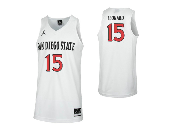 Youth San Diego State Aztecs Kawhi Leonard Replica College Basketball Jersey White