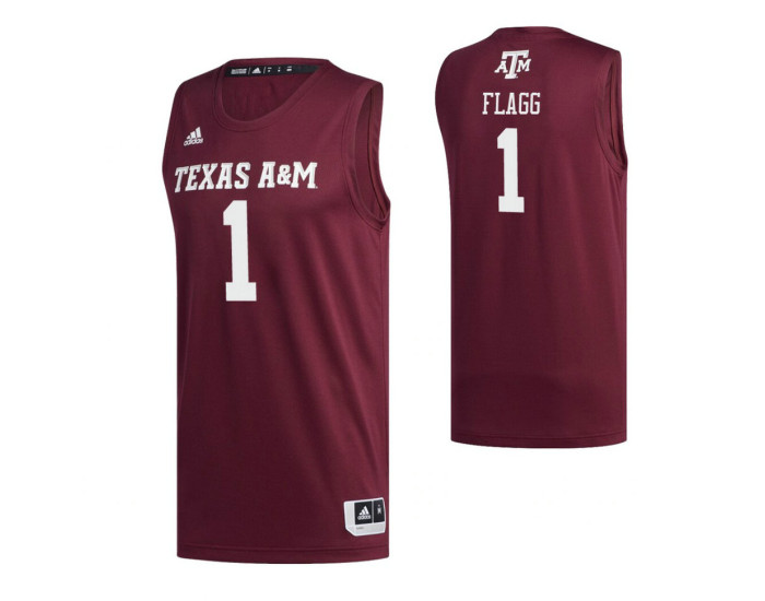 Youth Texas A&amp;M Aggies #1 Savion Flagg Maroon Replica College Basketball Jersey