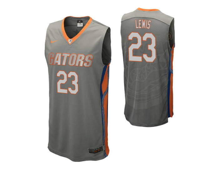 Florida Gators Scottie Lewis Replica College Basketball Jersey Gray