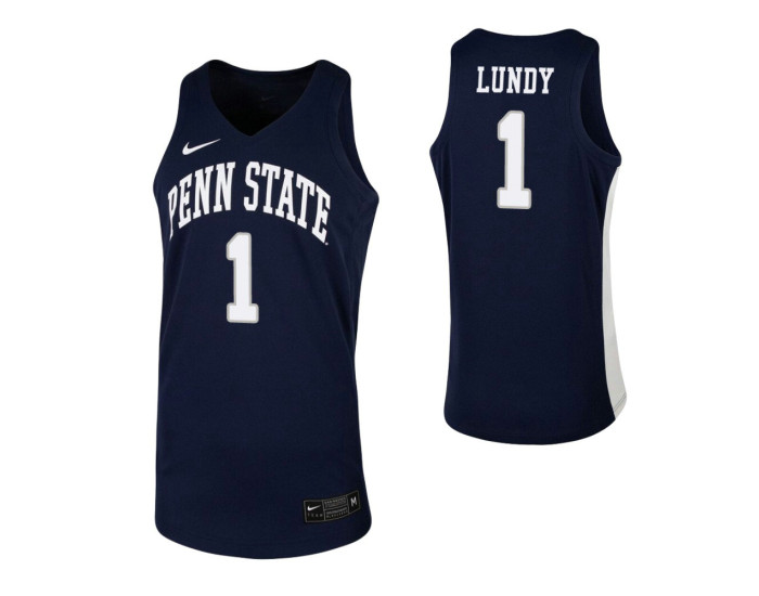 Seth Lundy Replica College Basketball Jersey Navy Penn State Nittany Lions