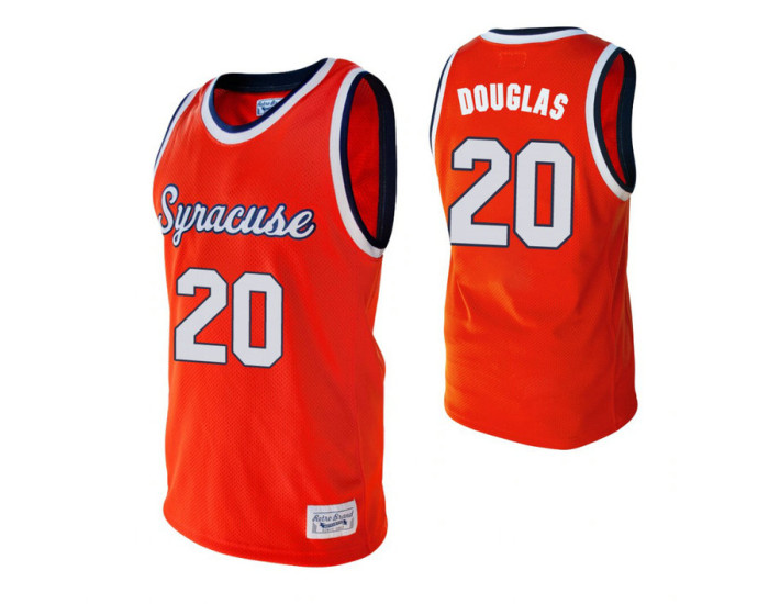 Syracuse Orange 20 Sherman Douglas Alumni Replica College Basketball Jersey Orange