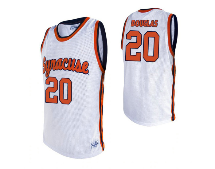 Syracuse Orange 20 Sherman Douglas Alumni Replica College Basketball Jersey White