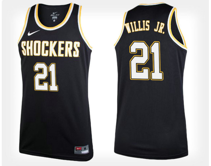 Youth Wichita State Shockers #21 Darral Willis Jr. Black Alternate Authentic College Basketball Jersey
