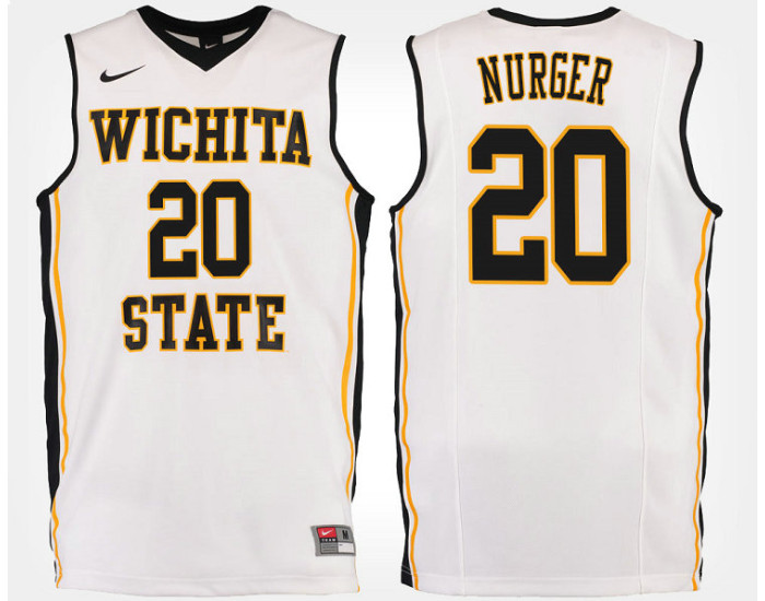 Youth Wichita State Shockers #20 Rauno Nurger White Road Authentic College Basketball Jersey