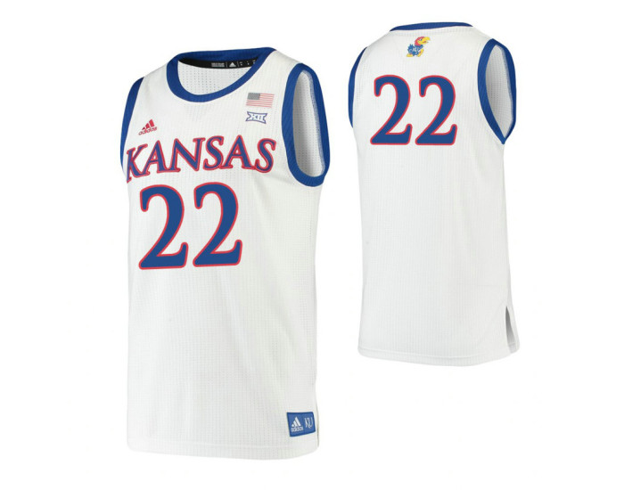 Youth Kansas Jayhawks #22 Silvio De Sousa White Authentic College Basketball Jersey