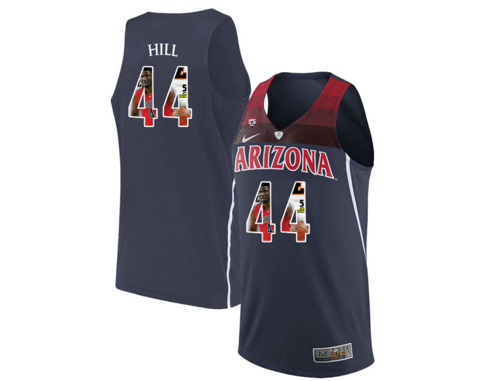 Youth Arizona Wildcats #44 Solomon Hill Replica College Basketball Jersey Navy