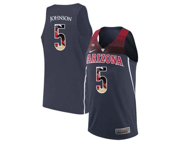 Youth Arizona Wildcats #5 Stanley Johnson Replica College Basketball Jersey Navy