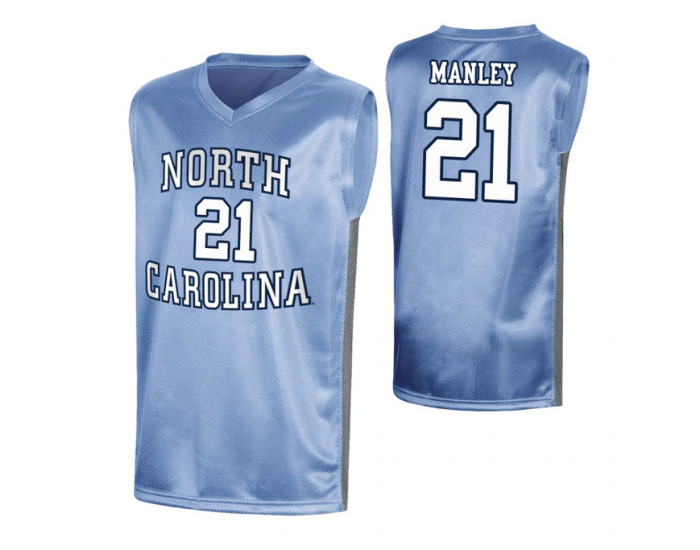 Youth North Carolina Tar Heels #21 Sterling Manley Royal Authentic College Basketball Jersey