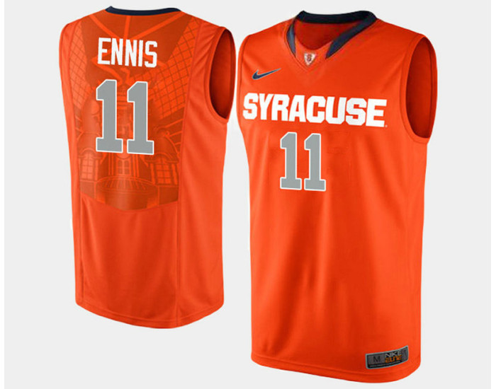Youth Syracuse Orange #11 Tyler Ennis Orange Road Replica College Basketball Jersey