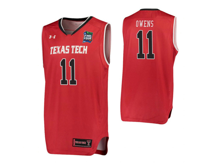 Tariq Owens Texas Tech Red Raiders Red 2019 Final Four Replica College Basketball Jersey