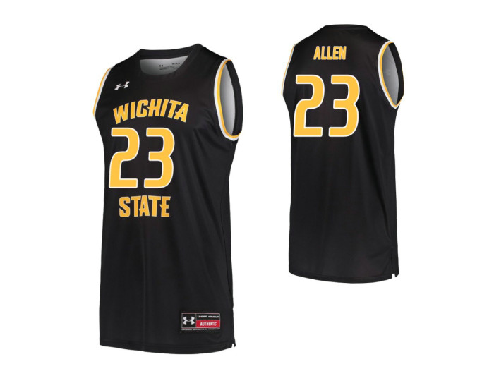 Youth Wichita State Shockers Teddy Allen Authentic College Basketball Jersey Black