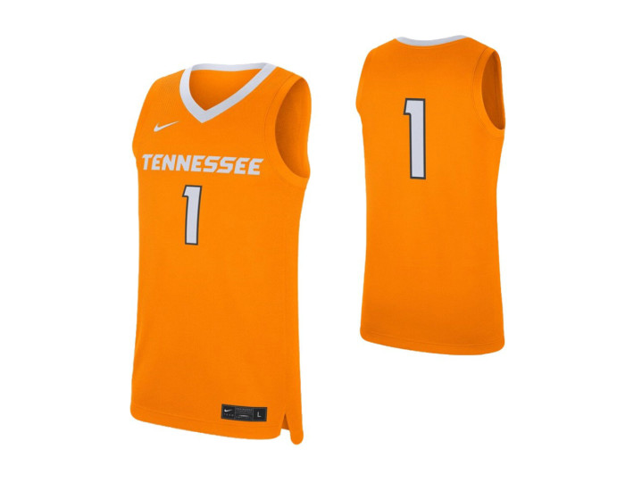 Youth Tennessee Volunteers #1 Authentic College Basketball Jersey Tennessee Orange