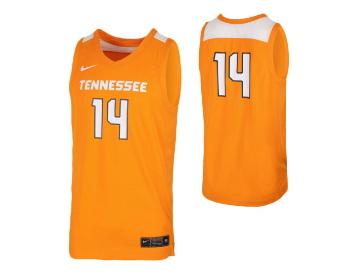 Tennessee Volunteers #14 Replica College Basketball Jersey Tennessee Orange