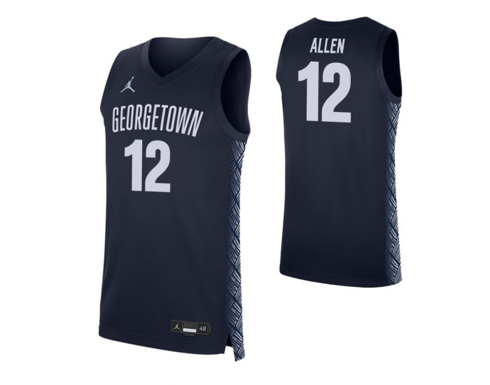 Youth Terrell Allen Georgetown Hoyas Navy Authentic College Basketball Jersey
