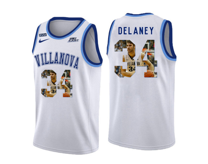 Youth Villanova Wildcats #34 Tim Delaney Authentic College Basketball Jersey White