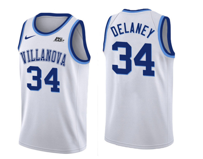 Youth Villanova Wildcats #34 Tim Delaney Authentic College Basketball Jersey White