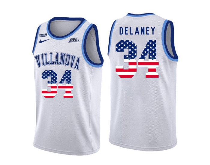 Villanova Wildcats #34 Tim Delaney Authentic College Basketball Jersey White