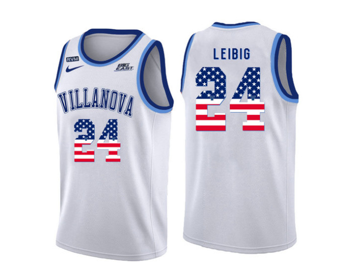 Villanova Wildcats #24 Tom Leibig Authentic College Basketball Jersey White