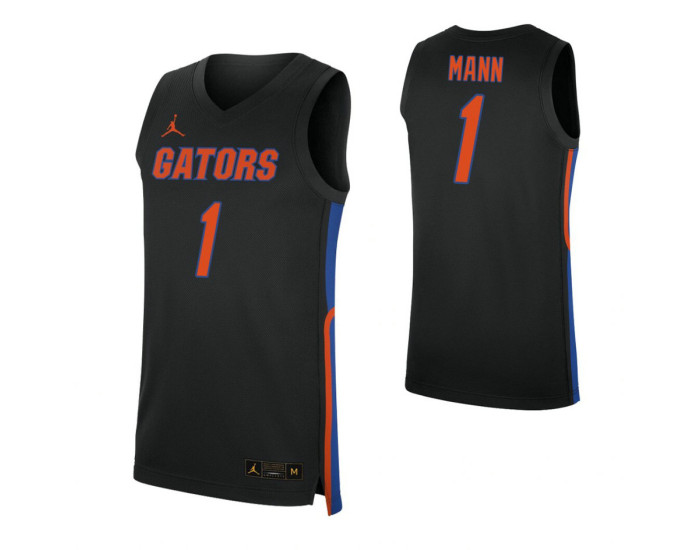 Youth Tre Mann Authentic College Basketball Jersey Black Florida Gators