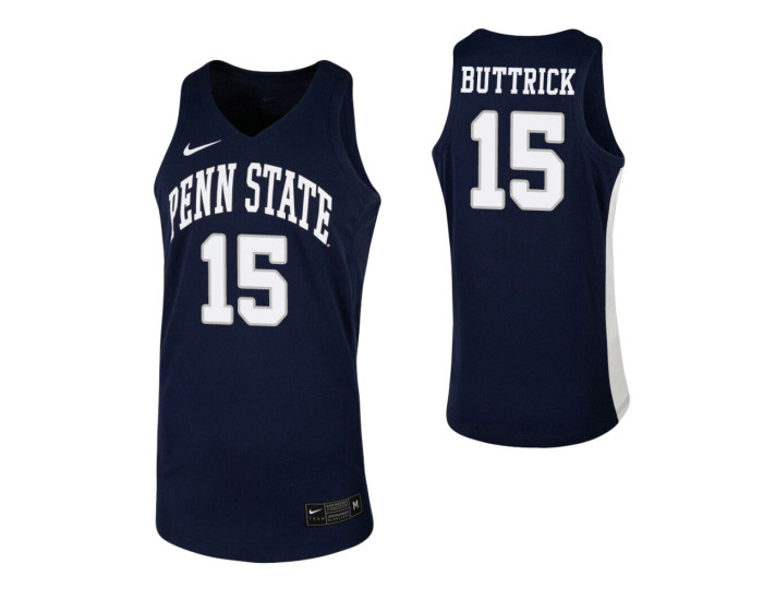 Youth Penn State Nittany Lions #15 Trent Buttrick Navy Authentic College Basketball Jersey