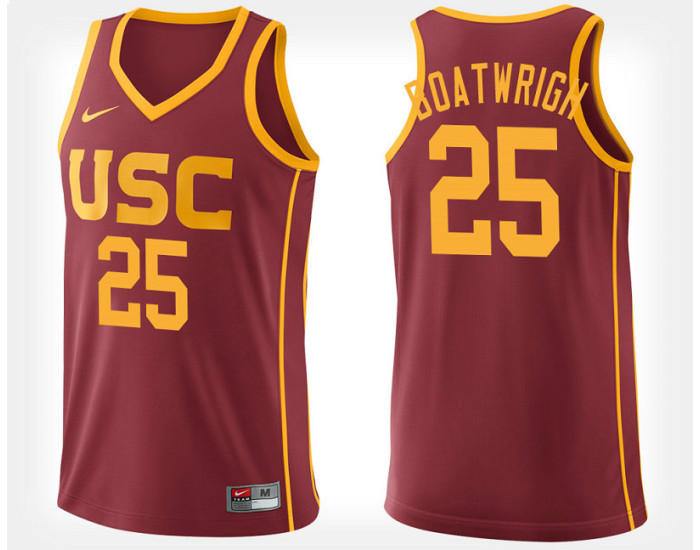 Youth USC Trojans #25 Bennie Boatwright Cardinal Home Replica College Basketball Jersey
