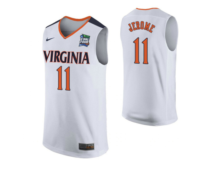 Youth Virginia Cavaliers #11 Ty Jerome White Authentic College Basketball Jersey