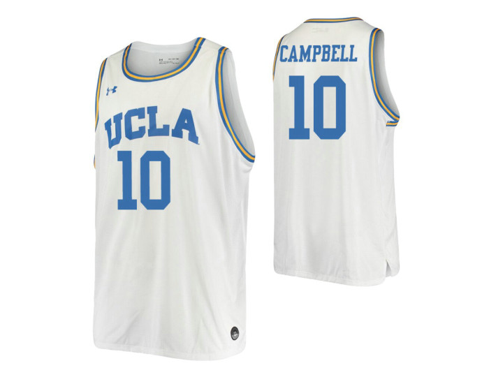 Youth Tyger Campbell Authentic College Basketball Jersey White UCLA Bruins