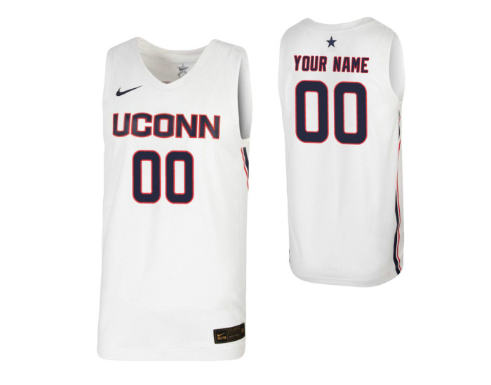 UConn Huskies Replica Custom Jersey White