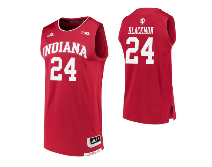 Indiana Hoosiers #24 Vijay Blackmon Crimson Authentic College Basketball Jersey