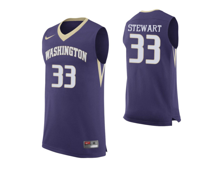 Youth Washington Huskies Isaiah Stewart Authentic College Basketball Jersey Purple