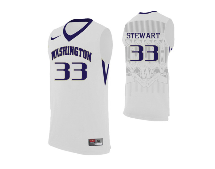 Youth Washington Huskies #33 Isaiah Stewart White Replica College Basketball Jersey