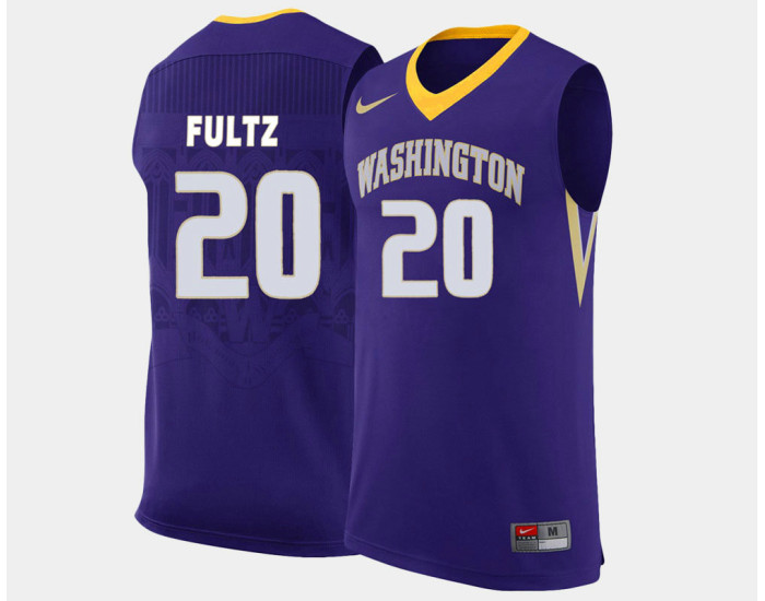 Washington Huskies #20 Markelle Fultz Purple Road Replica College Basketball Jersey