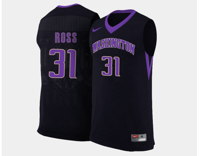 Washington Huskies #31 Terrence Ross Black Alternate Authentic College Basketball Jersey
